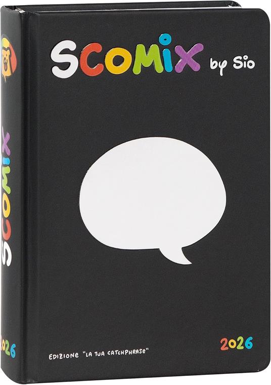 Agenda 16 mesi, 2025-26 Medium Scomix Black