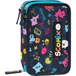 Astuccio Corredato 3 Zip Allover Scomix