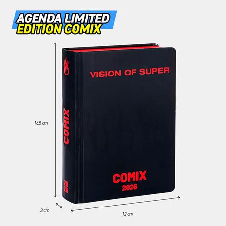 Diario scolastico Agenda 16 mesi, 2025-26 Medium Comix Limited Edition Vos - 5