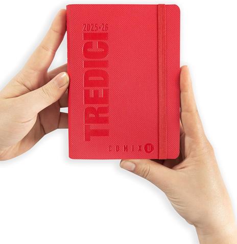 Agenda 13 mesi, 2025-26 Day Mini Comix U Yourself Red Tx - 2
