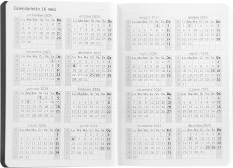 Agenda 13 mesi, 2025-26 Day Mini Comix U Yourself Red Tx - 4