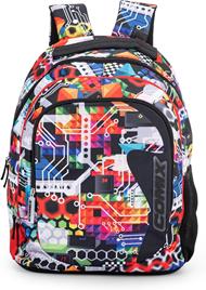 COMIX Wave - Zaino Scuola per Bambini e Ragazzi, Tasca Frontale, Chiusura a Zip e Spallacci Regolabili, 32x43Hx23 cm, 31 L