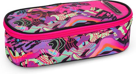 Astuccio Ovale con zip e scomparti Comix Wave Geo Girl