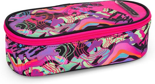 Astuccio Ovale con zip e scomparti Comix Wave Geo Girl