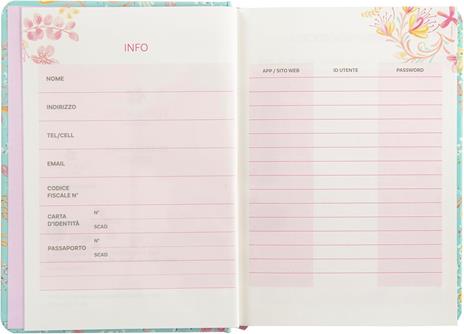 Agenda Giornaliera 13 mesi, 2025-26 Turnowsky Summer Flowers - 3