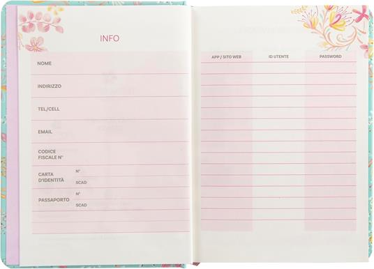 Agenda Giornaliera 13 mesi, 2025-26 Turnowsky Summer Flowers - 3