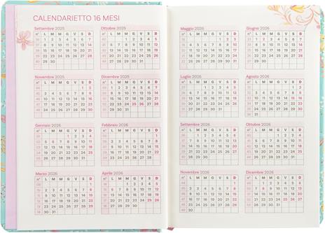 Agenda Giornaliera 13 mesi, 2025-26 Turnowsky Summer Flowers - 6