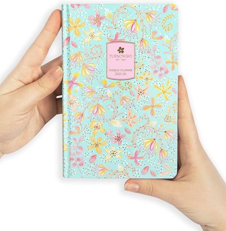 Agenda Settimanale 13 mesi, 2025-26 Turnowsky Summer Flowers - 2