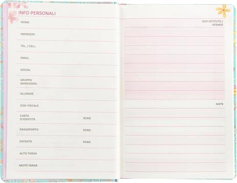 Agenda Settimanale 13 mesi, 2025-26 Turnowsky Summer Flowers - 3