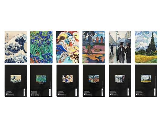 Quaderno Maxi bianco Haltadefinizione Art Collection. Copertine con quadri famosi