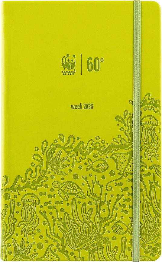 Agenda 12 mesi 2026 Settimanale Large WWF Verde