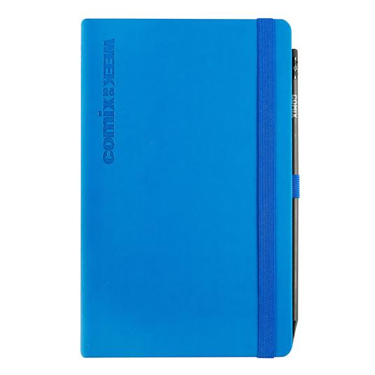 Agenda Comix 12 mesi 2026 Settimanale Large Orizzontale Blu