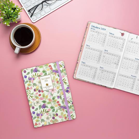 Agenda Giornaliera 12 mesi 2026 Turnowsky Mini Fiori E Bacche - 6