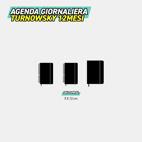 Agenda Giornaliera 12 mesi 2026 Turnowsky Spiralata 9x13 cm Uccellini - 4