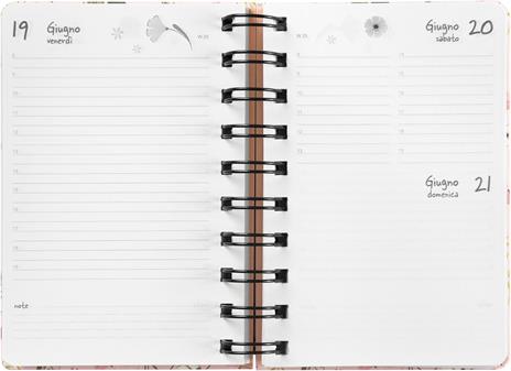 Agenda Giornaliera 12 mesi 2026 Turnowsky Spiralata 9x13 cm Tulipani - 3