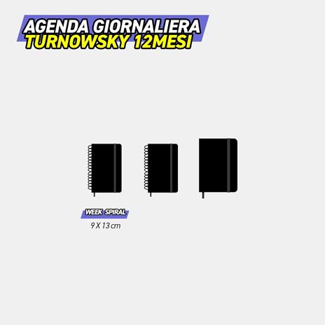 Agenda Settimanale 12 mesi 2026 Turnowsky Spiralata 9x13 cm Tulipani - 4