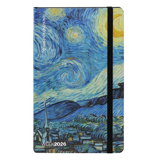 Agenda settimanale 12 mesi 2026 Alta Definizione Large Notte