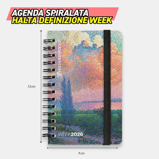 Agenda Settimanale 2026 Spiralata Nuvola Alta Definizione - 3