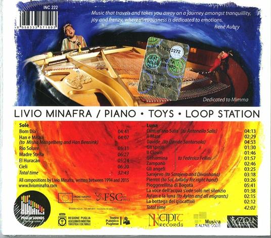 Sole luna - CD Audio di Livio Minafra - 2