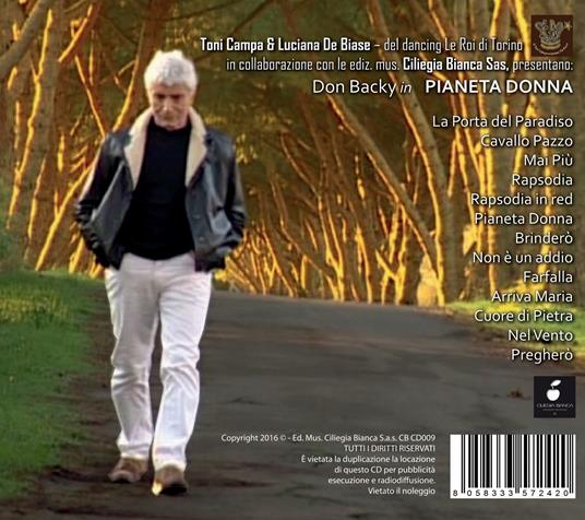 Pianeta donna - CD Audio di Don Backy - 2
