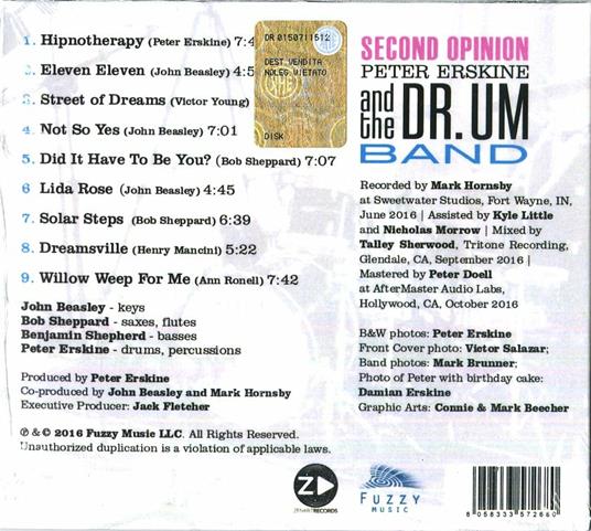 Second Opinion - CD Audio di Peter Erskine - 2