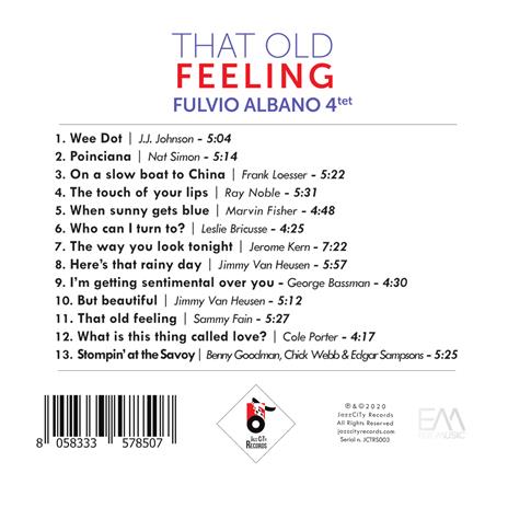 That Old Feeling - CD Audio di Fulvio Albano - 2
