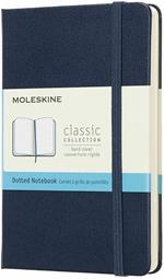 Taccuino Moleskine pocket puntinato copertina rigida blu. Sapphire Blue