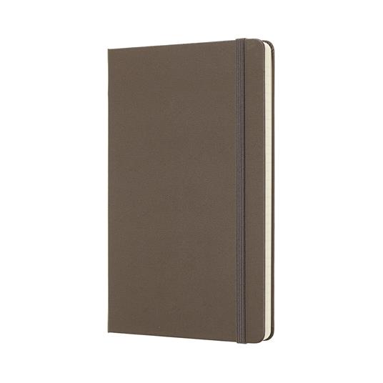 Taccuino Moleskine large a righe copertina rigida marrone. Earth Brown - 2