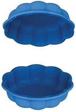 sabbiera per bambini con coperchio grande gatto plastica bambini con coperchio azzurro misure 76 cm di diametro 21 cm altezza