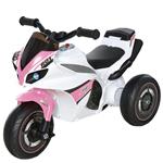Moto Elettrica Arcadia Per Bambini 3 Ruote Rosa 6V Con Luci E Suoni 5541Pin