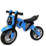 Bicicletta pedagogica azzurra per bambino con luci e musica, biciclette senza pedali per bambini con ruote eva e talaio in acciao