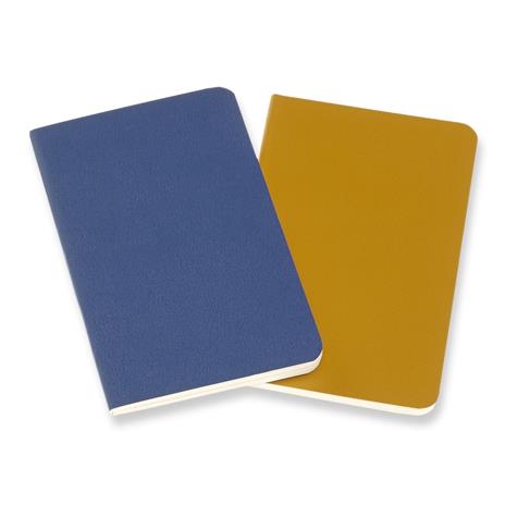Quaderno Volant Journal Moleskine XS a pagine bianche blu-giallo. Forget Me Not Blue-Ambery Yellow. Set da 2 - 2