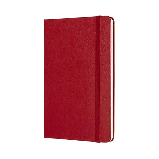 Taccuino Moleskine medium a pagine bianche copertina rigida rosso. Scarlet Red - 2