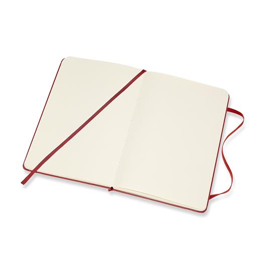 Taccuino Moleskine medium a pagine bianche copertina rigida rosso. Scarlet Red - 4