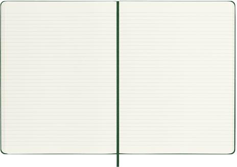 Taccuino Moleskine XL a righe copertina rigida verde. Myrtle Green - 3
