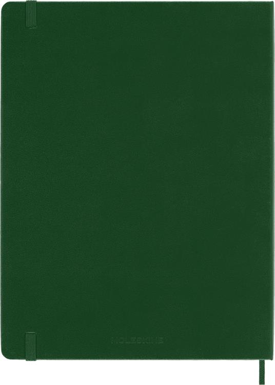 Taccuino Moleskine XL a righe copertina rigida verde. Myrtle Green - 5