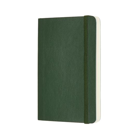 Taccuino Moleskine pocket a pagine bianche copertina morbida verde. Myrtle Green - 2