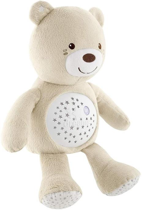 Chicco First Dreams Orsacchiotto Peluche Baby Bear, Soffice Pupazzo Proiettore con Luce Notturna Bambini, Effetti Luminosi e Rilassanti Melodie, Beige - Giochi Neonato 0 Mesi + - 2