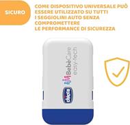 Chicco Bebècare Easy-Tech Dispositivo Anti Abbandono Universale Per Seggiolino Auto, Bianco Blu, ?16 x 11 x 2.5 cm, 60 grammi