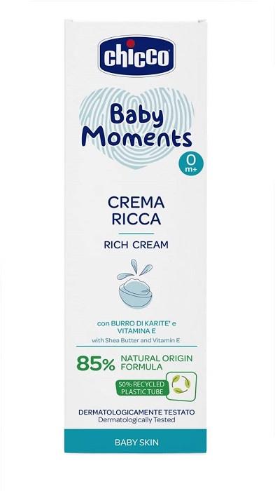 Chicco Baby Moments Crema Ricca Baby Skin 100 ml