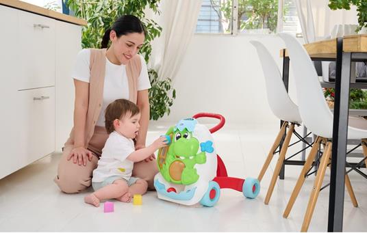 Chicco Gioco Primipassi Dinosauro, 2in1 Evolutivo, Girello e Centro Attività - 6