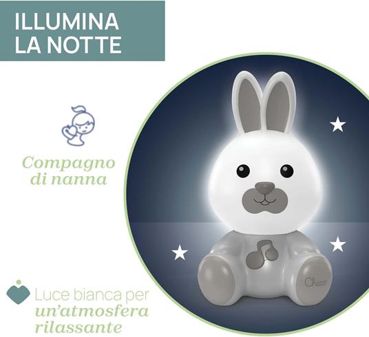 Chicco First Dream Bunny Dreamlight, Luce Notte Coniglietto - 3