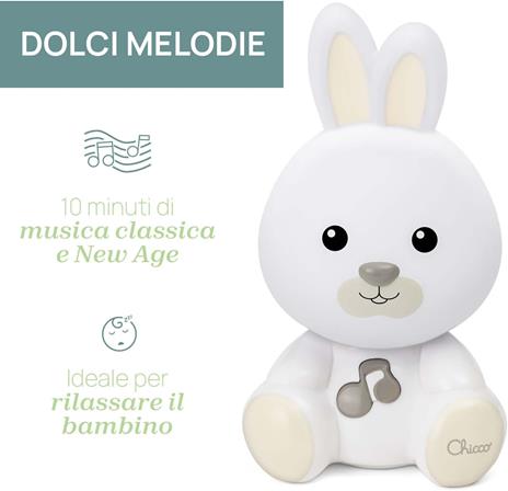 Chicco First Dream Bunny Dreamlight, Luce Notte Coniglietto - 6