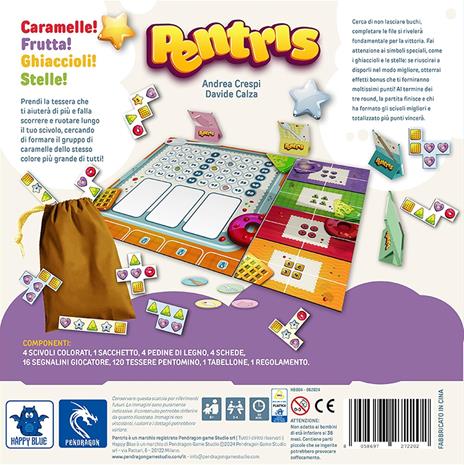 Pendragon - Pentris - Edizione italiana - Gioco da tavolo, Età 14+,1 Giocatore - 3