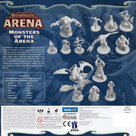 Giochi Uniti - Pathfinder Arena: Monsters of the Arena  Gioco da tavolo, 1-4 Giocatori, 12+ Anni, GU747, Edizione italiana - 3