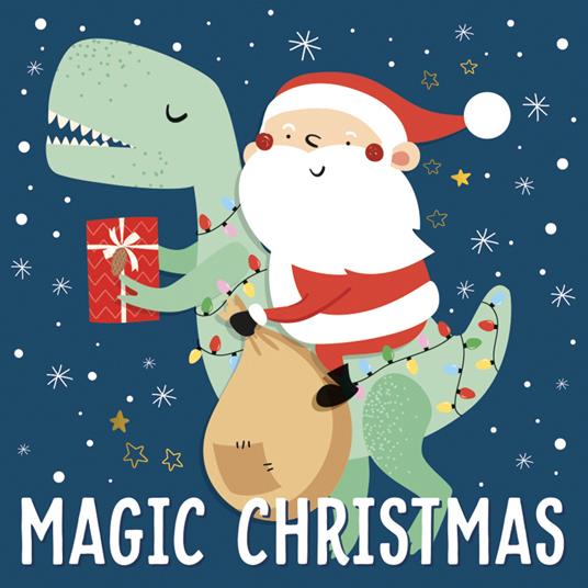 Biglietto auguri Legami Christmas, Santasaurus - 7x7 cm