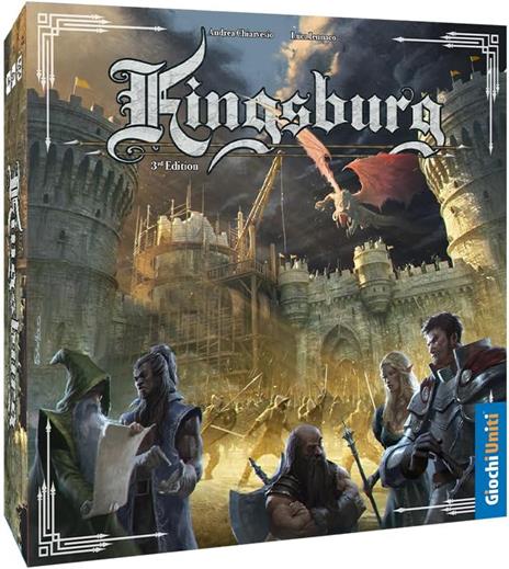 Giochi Uniti - Kingsburg 3° edizione  Gioco da tavolo, 2-5 Giocatori, 10+ Anni, GU772, Edizione italiana