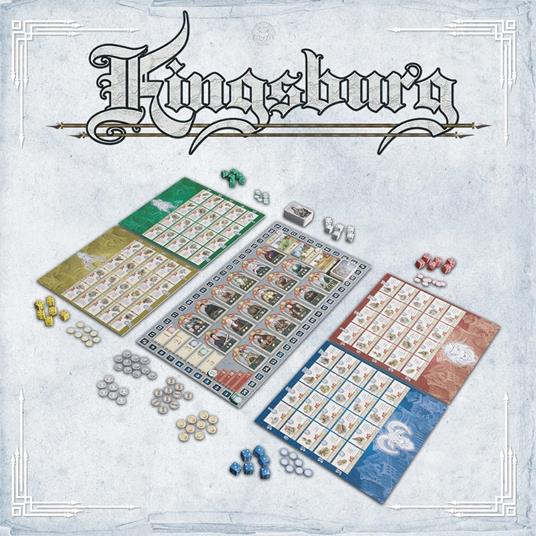 Giochi Uniti - Kingsburg 3° edizione  Gioco da tavolo, 2-5 Giocatori, 10+ Anni, GU772, Edizione italiana - 2