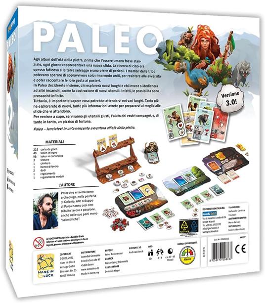 Paleo. Gioco da tavolo. Ristampa 2023 - 3