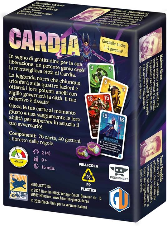 Cardia. Gioco da tavolo - 4